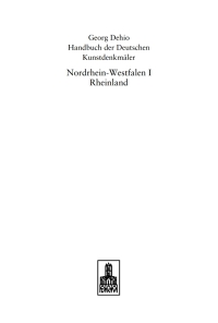 Imagen de portada: Nordrhein-Westfalen I 1st edition 9783422030930