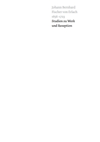 Imagen de portada: Johann Bernhard Fischer von Erlach 1656-1723 1st edition 9783422801950