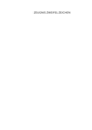 Titelbild: Zeugnis. Zweifel. Zeichen 1st edition 9783422802001