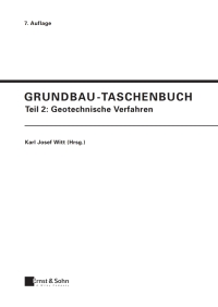 صورة الغلاف: Grundbau-Taschenbuch 7th edition 9783433018453