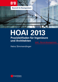 Imagen de portada: HOAI 2013 1st edition 9783433030851