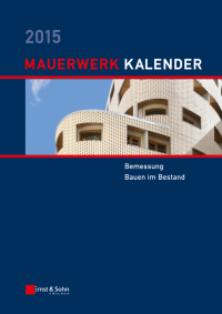 Imagen de portada: Mauerwerk Kalender 2015 1st edition 9783433031063