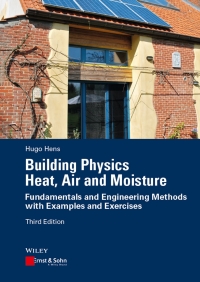Cover image: Building Physics - Heat, Air and Moisture 3rd edition 9783433031995