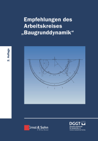 Imagen de portada: Empfehlungen des Arbeitskreises "Baugrunddynamik" 2nd edition 9783433031988