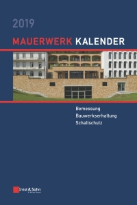 صورة الغلاف: Mauerwerk Kalender 2019 1st edition 9783433032510