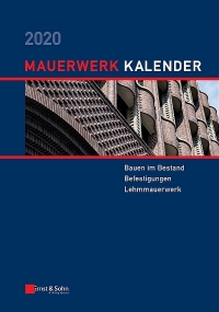 Cover image: Mauerwerk-Kalender 2020 1st edition 9783433032527