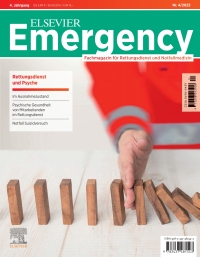 Imagen de portada: ELSEVIER Emergency. Rettungsdienst & Psyche. 4/2023 1st edition 9783437481543