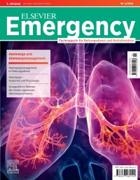 Cover image: ELSEVIER Emergency. Atemwege und Atemwegsmanagement. 2/2024: Fachmagazin für Rettungsdienst und Notfallmedizin 1st edition 9783437482144