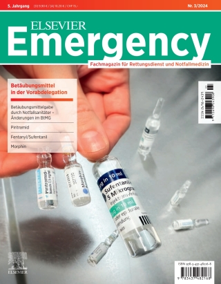 Omslagafbeelding: ELSEVIER Emergency. Betäubungsmittel in der Vorabdelegation. 3/2024: Fachmagazin für Rettungsdienst und Notfallmedizin 1st edition 9783437482168