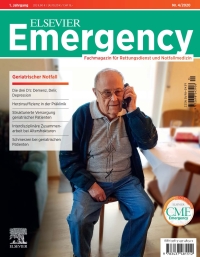 Cover image: Elsevier Emergency. Geriatrischer Notfall. 4/2020 1st edition 9783437481512