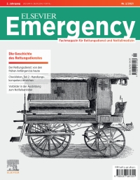 Omslagafbeelding: Elsevier Emergency. Die Geschichte des Rettungsdiensts. 2/2021 9783437481321