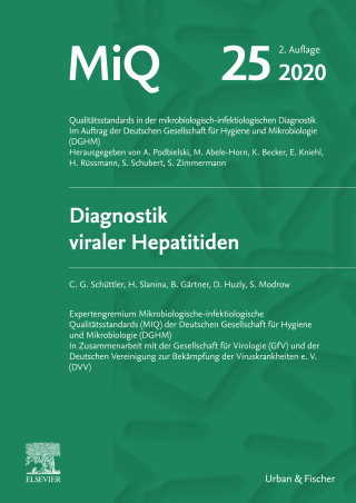 Cover image: MIQ Heft 25 Diagnostik viraler Hapatitiden 2nd edition 9783437415388