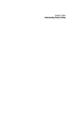 Cover image: Understanding Plastics Testing 1st edition 9783446222465