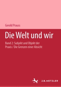 Immagine di copertina: Die Welt und wir 9783476017437