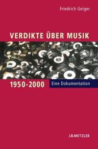 Imagen de portada: Verdikte über Musik 1950–2000 9783476021106