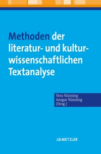 Imagen de portada: Methoden der literatur- und kulturwissenschaftlichen Textanalyse 9783476021625