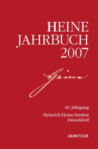 Cover image: Heine-Jahrbuch 2007 9783476022257