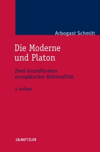 Cover image: Die Moderne und Platon 2nd edition 9783476022455