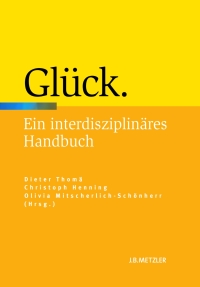Cover image: Glück 9783476022851
