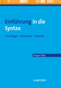 صورة الغلاف: Einführung in die Syntax 9783476023223