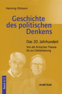 Imagen de portada: Geschichte des politischen Denkens 9783476023346