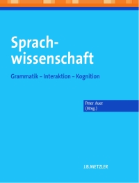 Cover image: Sprachwissenschaft 9783476023650