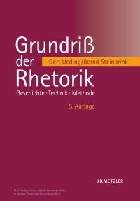 Titelbild: Grundriß der Rhetorik 5th edition 9783476024107