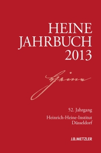 Titelbild: Heine-Jahrbuch 2013 9783476024978