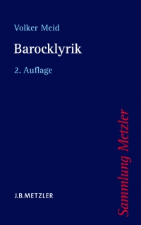 Cover image: Barocklyrik 2nd edition 9783476122278
