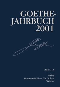 Cover image: Goethe Jahrbuch 1st edition 9783740011956