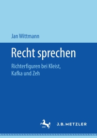 Cover image: Recht sprechen 9783476048080