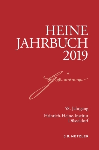 Imagen de portada: Heine-Jahrbuch 2019 9783476049049