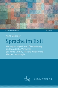 Cover image: Sprache im Exil 9783476049421