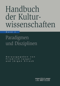 Cover image: Handbuch der Kulturwissenschaften 1st edition 9783476019585