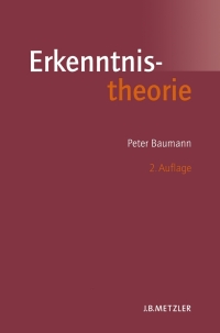 Cover image: Erkenntnistheorie 2nd edition 9783476021342
