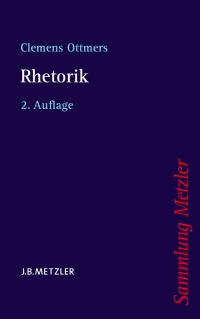 Cover image: Rhetorik 2nd edition 9783476122834