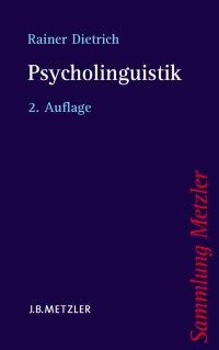 صورة الغلاف: Psycholinguistik 2nd edition 9783476123428