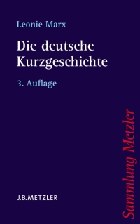 Cover image: Die deutsche Kurzgeschichte 3rd edition 9783476132161