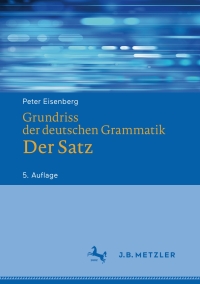 Cover image: Grundriss der deutschen Grammatik 5th edition 9783476050939