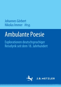 Cover image: Ambulante Poesie 1st edition 9783476051158