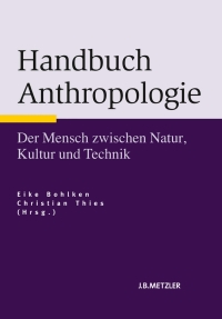 Cover image: Handbuch Anthropologie 1st edition 9783476022288