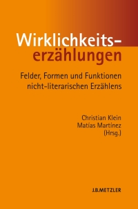 Cover image: Wirklichkeitserzählungen 1st edition 9783476022509