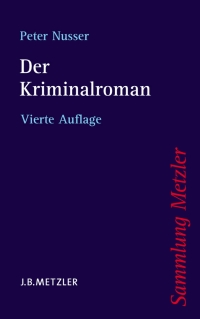 Cover image: Der Kriminalroman 4th edition 9783476141910