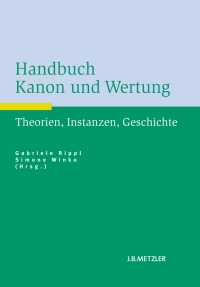 Imagen de portada: Handbuch Kanon und Wertung 9783476024305