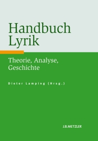 Imagen de portada: Handbuch Lyrik 1st edition 9783476023469