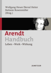 Cover image: Arendt-Handbuch 9783476022554