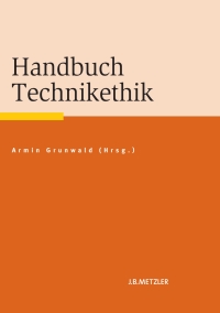 Cover image: Handbuch Technikethik 9783476024435