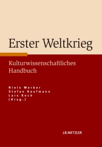 Cover image: Erster Weltkrieg 9783476024459