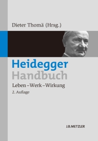 Cover image: Heidegger-Handbuch 2nd edition 9783476022684