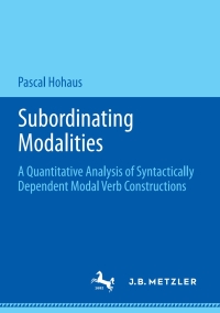 Cover image: Subordinating Modalities 9783476056429